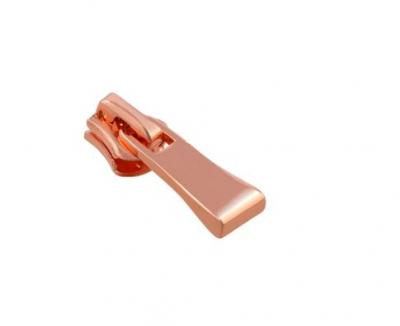 Copper zipper slider