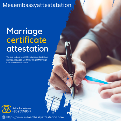 photo of Marriage Certificate Attestation with Meaembassyattestatation