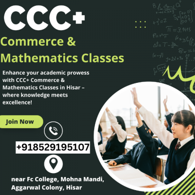 photo of CCC+ Commerce & Mathematics Classes in Hisar