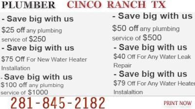 photo of Plumber Cinco Ranch TX